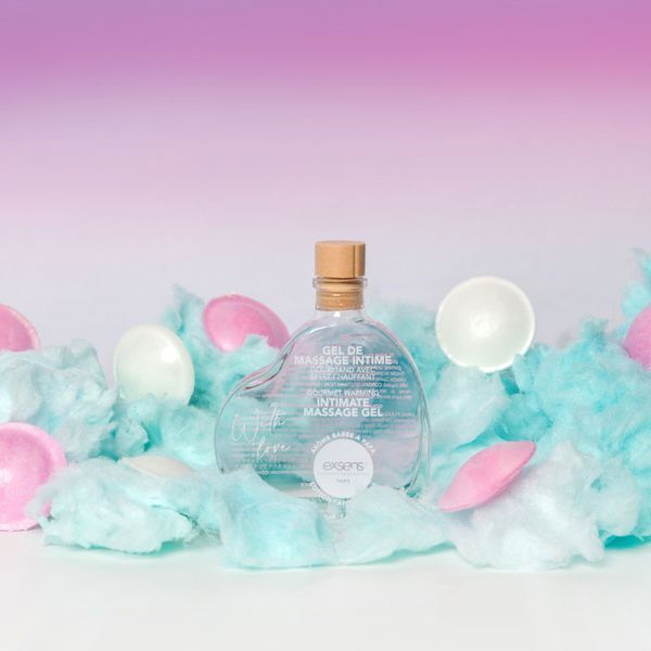 Массажное масло EXSENS With Love Cotton Candy 50мл разогревающее, без сахара, съедобное SX2190 фото