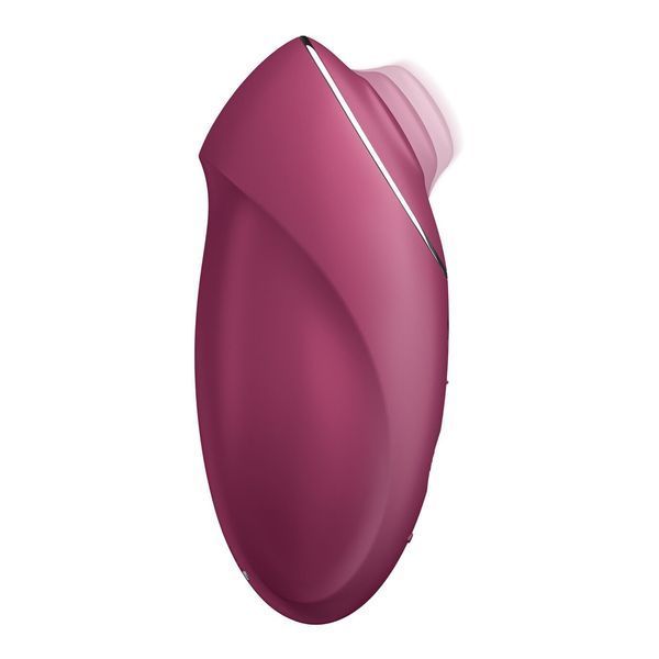 Вибростимулятор-пульсатор Satisfyer Tap & Climax 1 Red, эффект постукивания пальцем, 2 мотора SX0566 фото