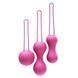 Набор вагинальных шариков Je Joue - Ami Fuchsia, диаметр 3,8-3,3-2,7см, вес 54-71-100гр + подарок косметичка SO3044 фото 2