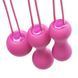 Набор вагинальных шариков Je Joue - Ami Fuchsia, диаметр 3,8-3,3-2,7см, вес 54-71-100гр + подарок косметичка SO3044 фото 3