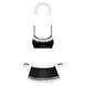 Атласный эротический костюм горничной Obsessive Maid set S/M, black, 5 предметов SO7715 фото 5