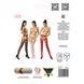 Эротические колготки-бодистокинги Passion S025 One Size, White, имитация ажурных чулочков с пояском PSS025W фото 5