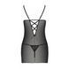 Сорочка с вырезами на груди, стринги Passion LOVELIA CHEMISE XXL/XXXL, black SO4761 фото 6