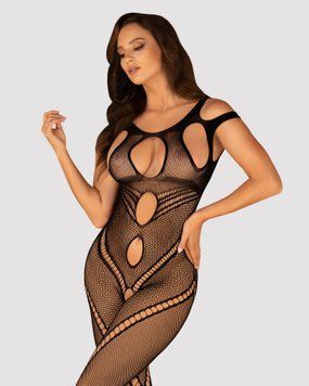 Бодистокинг Obsessive Bodystocking G322 S/M/L, фантасмагорически-силуэтный крой SO7242 фото