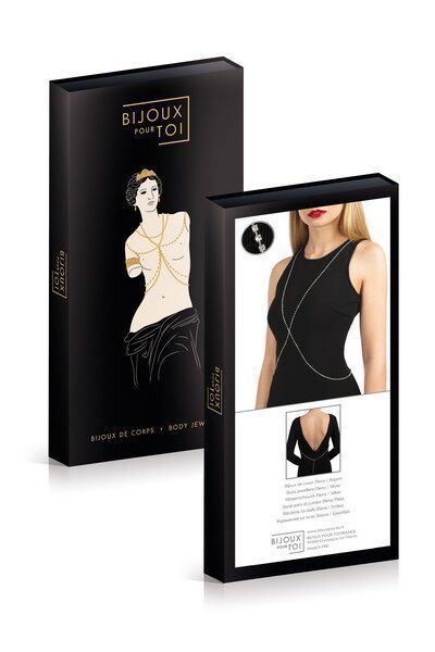 Серебристая цепочка для бюста Bijoux Pour Toi &ndash; Elena Silver со стразами SO5987 фото