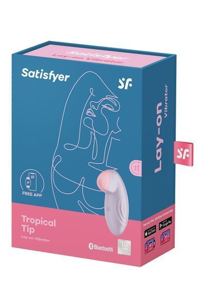 Смарт-вібратор для клітора Satisfyer Tropical Tip Light Lilac SO7141 фото