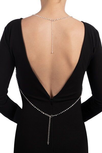 Серебристая цепочка для бюста Bijoux Pour Toi &ndash; Elena Silver со стразами SO5987 фото