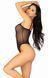 Эротическое боди Leg Avenue Cami bodysuit with thong Black XL, на бретелях SO9168 фото 4