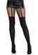 Колготки Leg Avenue Garter Illusion Tights with Net Detail One Size Black SX2766 фото 1