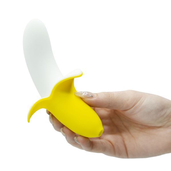 Вібратор-банан Banana Bliss Mini Silicone Vibrator, вагінально-кліторальна стимуляція, 10 режимів SX2601 фото