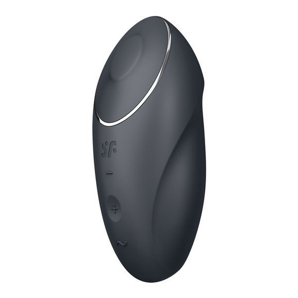 Вибростимулятор-пульсатор Satisfyer Tap & Climax 1 Grey, эффект постукивания пальцем, 2 мотора SX0567 фото