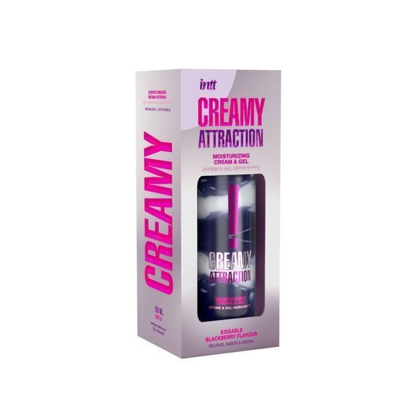 Увлажняющий крем-гель 2в1 Intt Creamy Attraction Blackberry 100мл (мятая упаковка!!!) SX2658-R фото