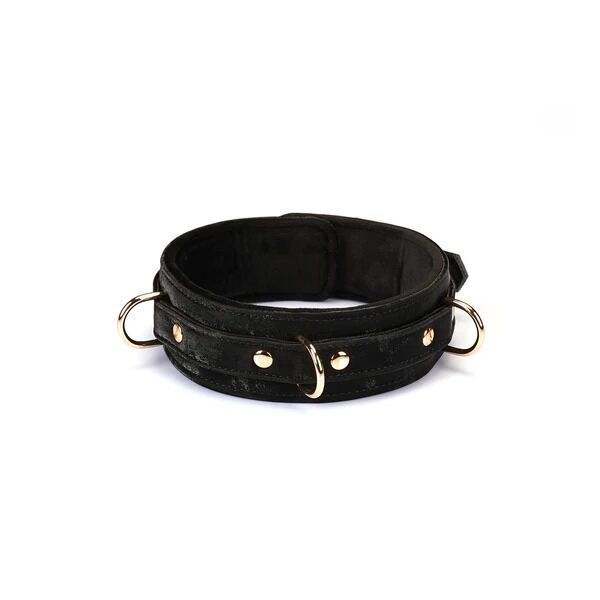 Ошейник с поводком Liebe Seele Boudoir Amor Collar with Leash Black SX1668 фото