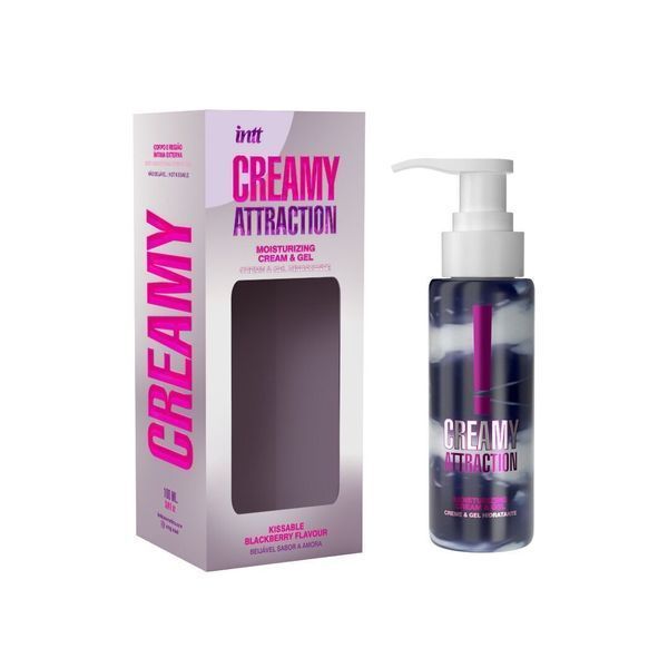Увлажняющий крем-гель 2в1 Intt Creamy Attraction Blackberry 100мл (мятая упаковка!!!) SX2658-R фото