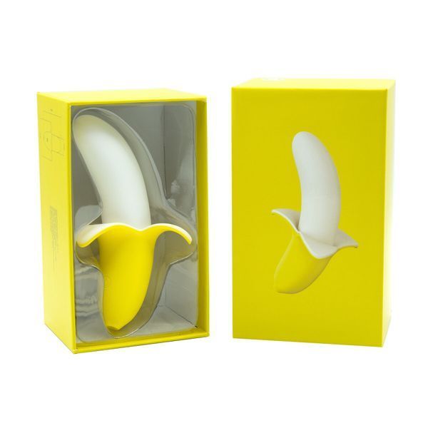 Вібратор-банан Banana Bliss Mini Silicone Vibrator, вагінально-кліторальна стимуляція, 10 режимів SX2601 фото