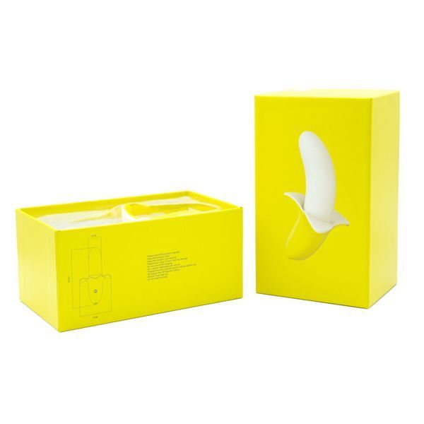 Вібратор-банан Banana Bliss Mini Silicone Vibrator, вагінально-кліторальна стимуляція, 10 режимів SX2601 фото