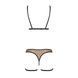Эротический комплект нижнего белья Passion GABI SET S/M beige, трусики с гартерами SO8437 фото 4