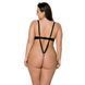 Боди из экокожи Passion CELINE BODY 6XL/7XL black, с доступом, открытый SO7060 фото 2