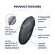 Вибростимулятор-пульсатор Satisfyer Tap & Climax 1 Grey, эффект постукивания пальцем, 2 мотора SX0567 фото 7