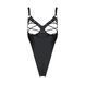 Боди из экокожи Passion CELINE BODY 6XL/7XL black, с доступом, открытый SO7060 фото 3
