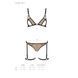 Эротический комплект нижнего белья Passion GABI SET S/M beige, трусики с гартерами SO8437 фото 5