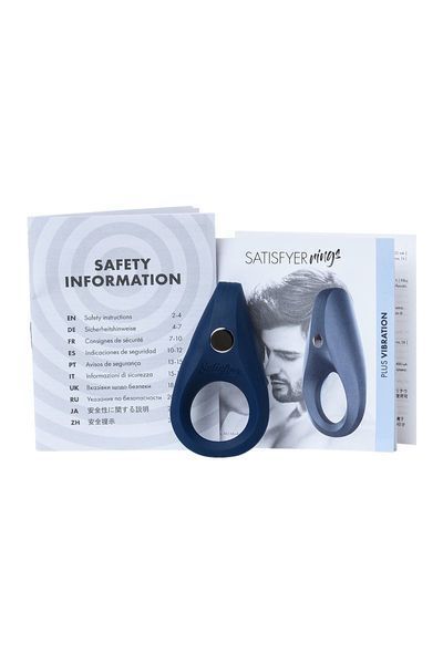 Эрекционное виброкольцо Satisfyer Rocket Ring с удлиненным стимулятором клитора, перезаряжаемое SO2737 фото