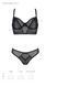 Комплект Passion DROSERA SET black, XXL/XXXL, сетка+кружево, бюстье и трусики танга SX0481 фото 5