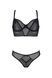 Комплект Passion DROSERA SET black, XXL/XXXL, сетка+кружево, бюстье и трусики танга SX0481 фото 3