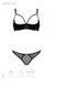 Эротический комплект Passion MARINA SET WITH OPEN BRA, XXL/XXXL, black, открытые чашки SO9737 фото 5