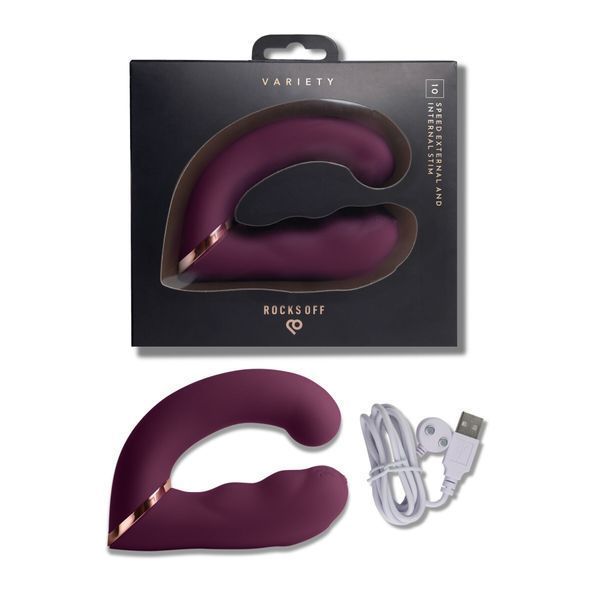 Вибратор&nbsp;Rocks&nbsp;Off&nbsp;Variety&nbsp;Burgundy SX2684 фото