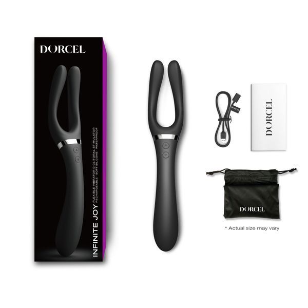 Вибратор-стимулятор Dorcel INFINITE JOY BLACK, многофункциональный, унисекс SO7382 фото