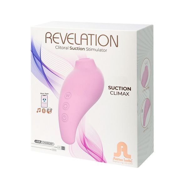 Вакуумный смарт-стимулятор Adrien Lastic Revelation Pink, режим Boost, управление через приложение SO8533 фото