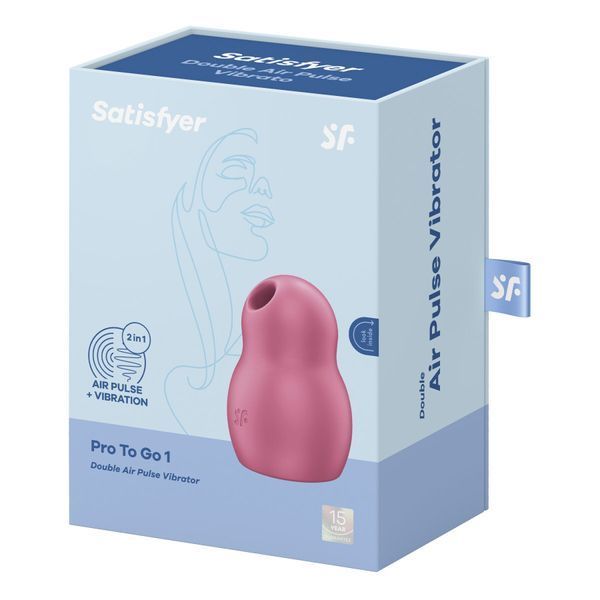 Вакуумный стимулятор с вибрацией Satisfyer Pro To Go 1 Red SO7800 фото