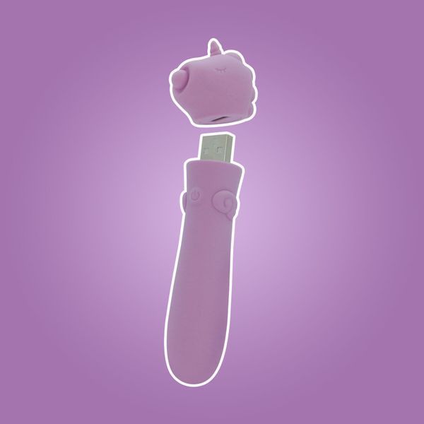 Вибратор-единорожка Unihorn USB Bullet &ndash; Karma Lilac, вибропуля, USB-зарядка, 10 режимов SX2868 фото