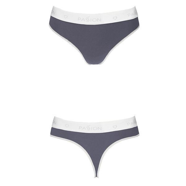 Спортивные трусики-стринги Passion PS007 PANTIES L, dark grey SO4247 фото