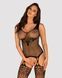 Бодистокинг Obsessive Bodystocking G323 S/M/L black, рисунок пчелы и бабочки SO7243 фото 1
