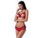 Комплект белья Passion Exclusive CHERRY SET OpenBra XXL/XXXL, red, открытый лиф, трусики-юбочка PS25509 фото 1