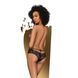 Трусики-бразилиана Penthouse Adore Me M/L Black, цветочное кружево, тонкие ремешки, бантики SO6472 фото 2