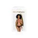 Трусики-бразилиана Penthouse Adore Me M/L Black, цветочное кружево, тонкие ремешки, бантики SO6472 фото 3