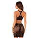 Еротичний напівпрозорий комплект Obsessive K101 top & skirt S/M/L, топ, спідниця SO8191 фото 2