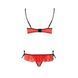 Комплект белья Passion Exclusive CHERRY SET OpenBra XXL/XXXL, red, открытый лиф, трусики-юбочка PS25509 фото 6