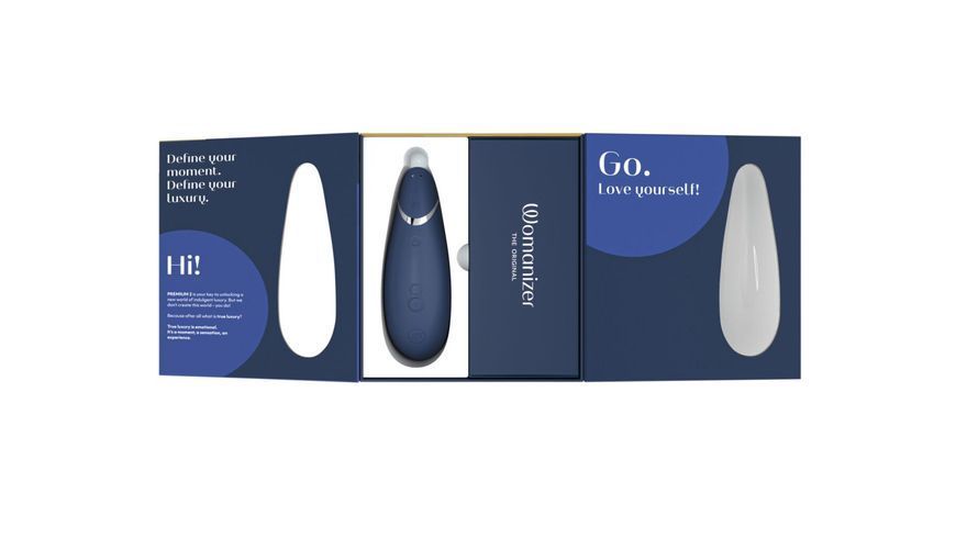 Вакуумный клиторальный стимулятор Womanizer Premium 2 - Blueberry, функции Autopilot и Smart Silence SO8752 фото
