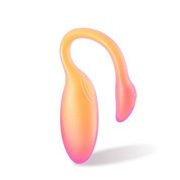 Смарт-виброяйцо Magic Motion Flamingo Max Orange 2 в 1: виброяйцо и тренажер Кегеля, 10 режимов SX2193 фото