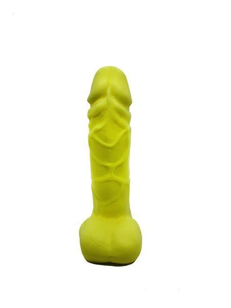Крафтовое мыло-член с присоской Чистий Кайф Yellow size M, натуральное SO2643 фото