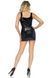 Виниловое мини-платье на шнуровке Leg Avenue Vinyl lace up mini dress S SO8002 фото 2