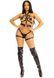 Портупея и гартеры Leg Avenue Garter Body Harness with Detachable Back Handle Black L SX1715 фото 8