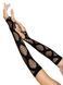 Длинные митенки Leg Avenue Faux wrap net arm warmers One size Black, крупная сетка SO8574 фото 2