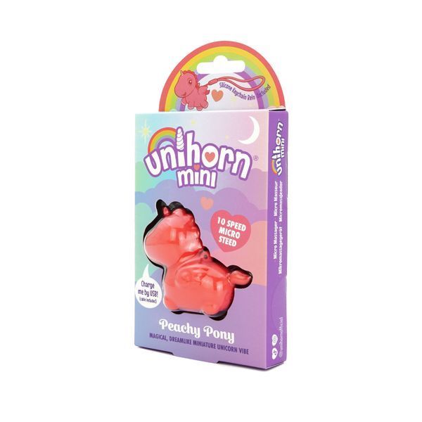 Вибратор мини-единорожка Unihorn Mini &ndash; Peachy Pony, брелок с вибрацией, 10 режимов SX2869 фото