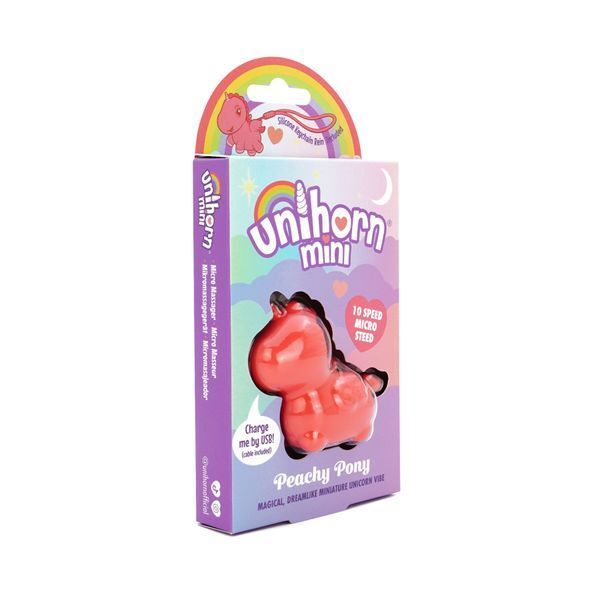 Вибратор мини-единорожка Unihorn Mini &ndash; Peachy Pony, брелок с вибрацией, 10 режимов SX2869 фото