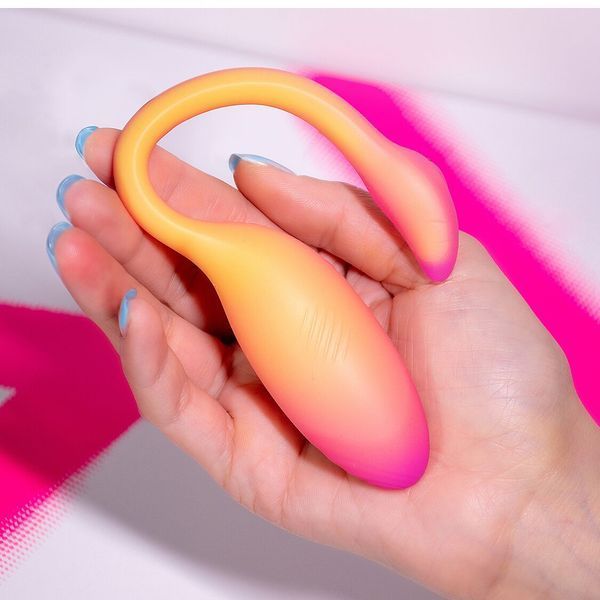 Смарт-віброяйце Magic Motion Flamingo Max Orange 2 в 1: віброяйце та тренажер Кегеля, 10 режимів SX2193 фото